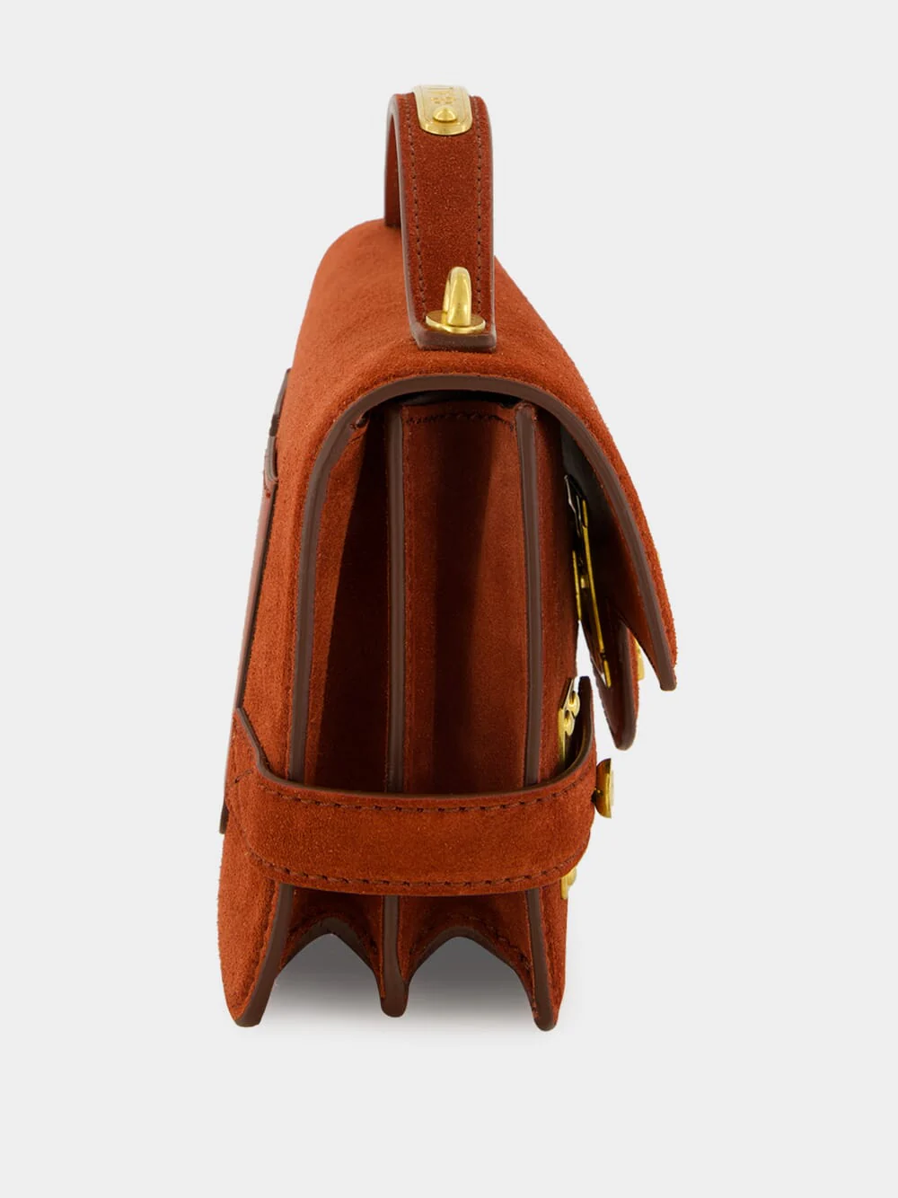 Red B-Buzz 24 Suede Shoulder Bag - Image 5