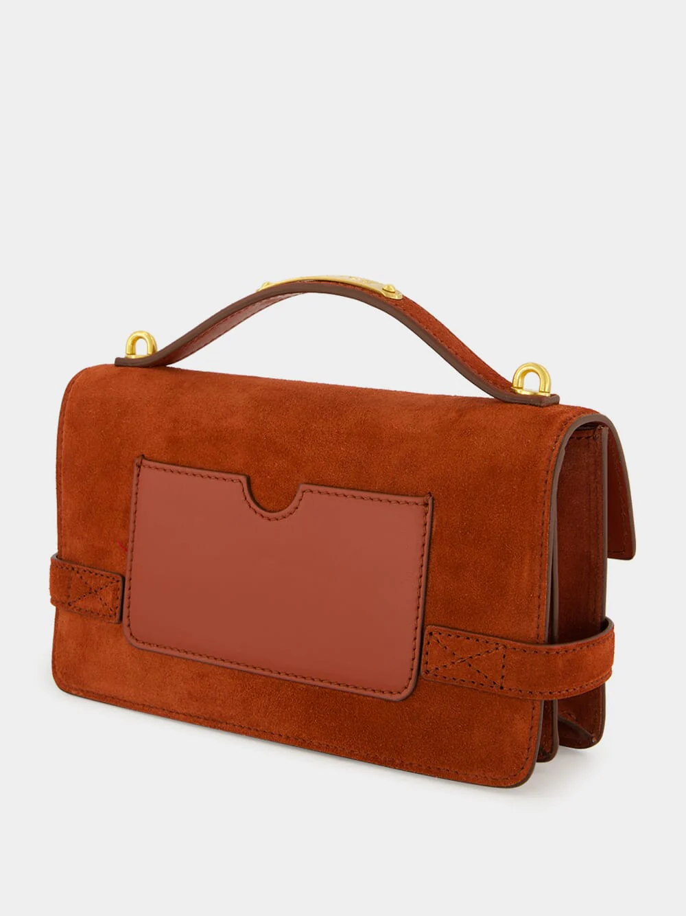 Red B-Buzz 24 Suede Shoulder Bag - Image 6