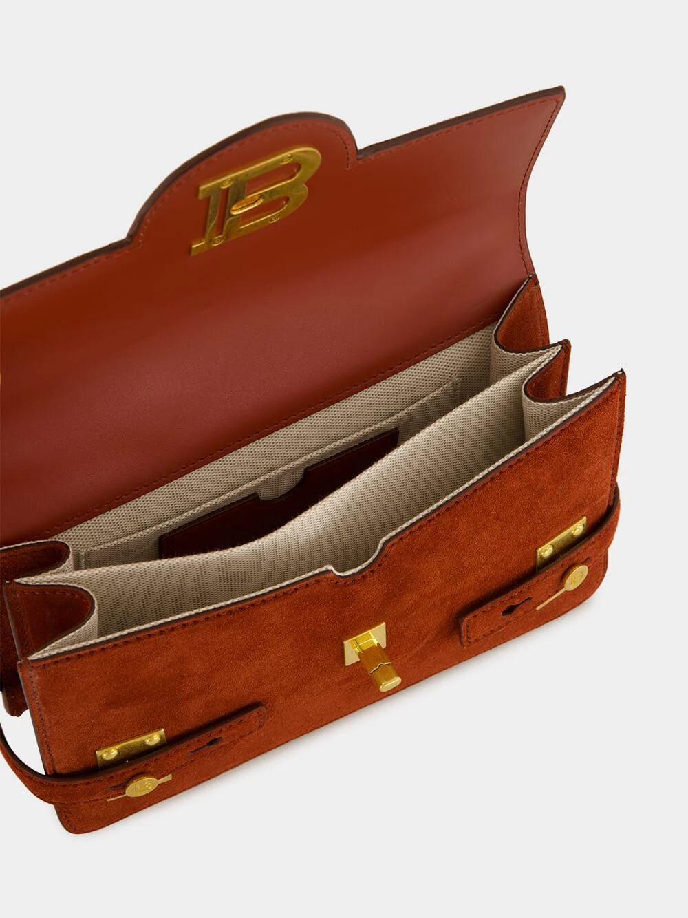 Red B-Buzz 24 Suede Shoulder Bag - Image 7