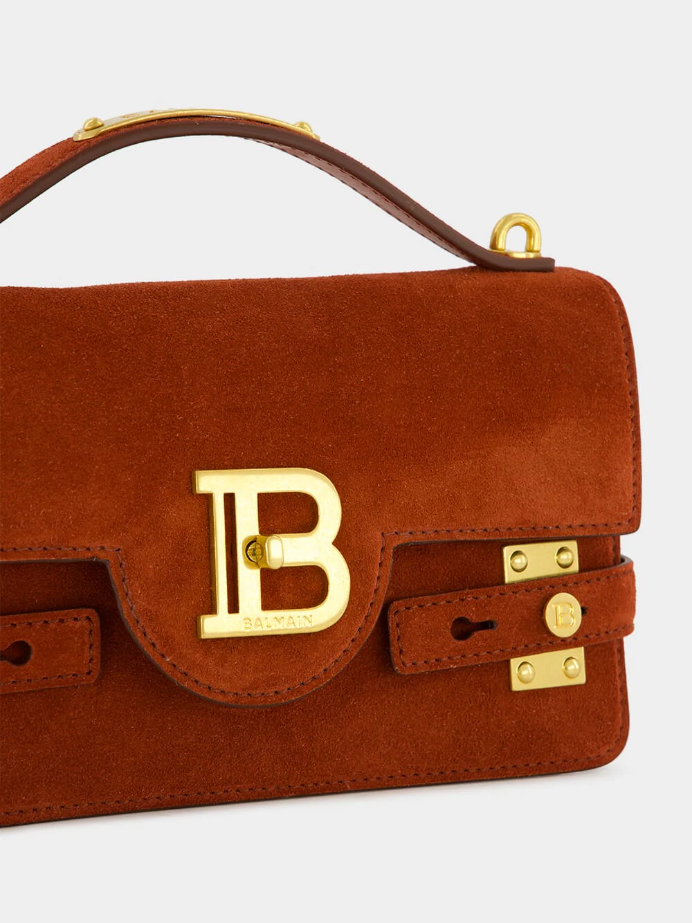 Red B-Buzz 24 Suede Shoulder Bag - Image 8