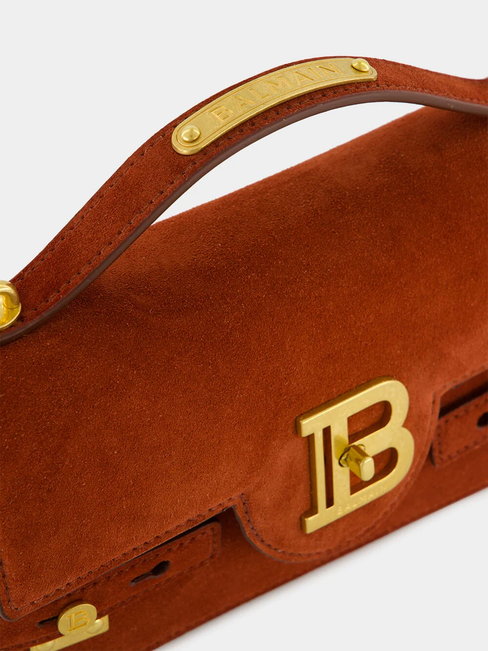 Red B-Buzz 24 Suede Shoulder Bag - Image 9