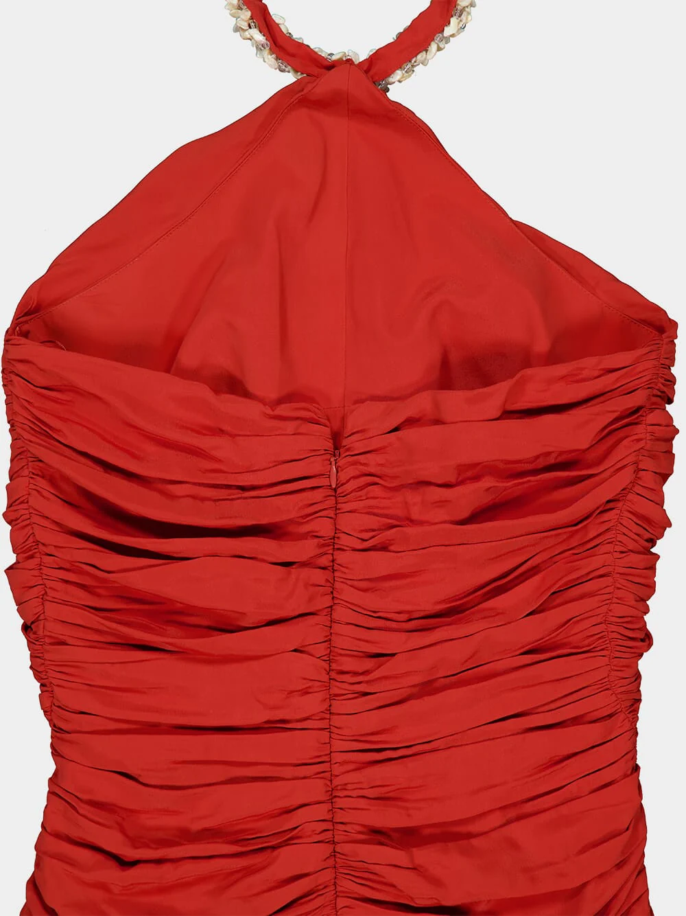 Red Shell Strap Midi Dress - Image 7