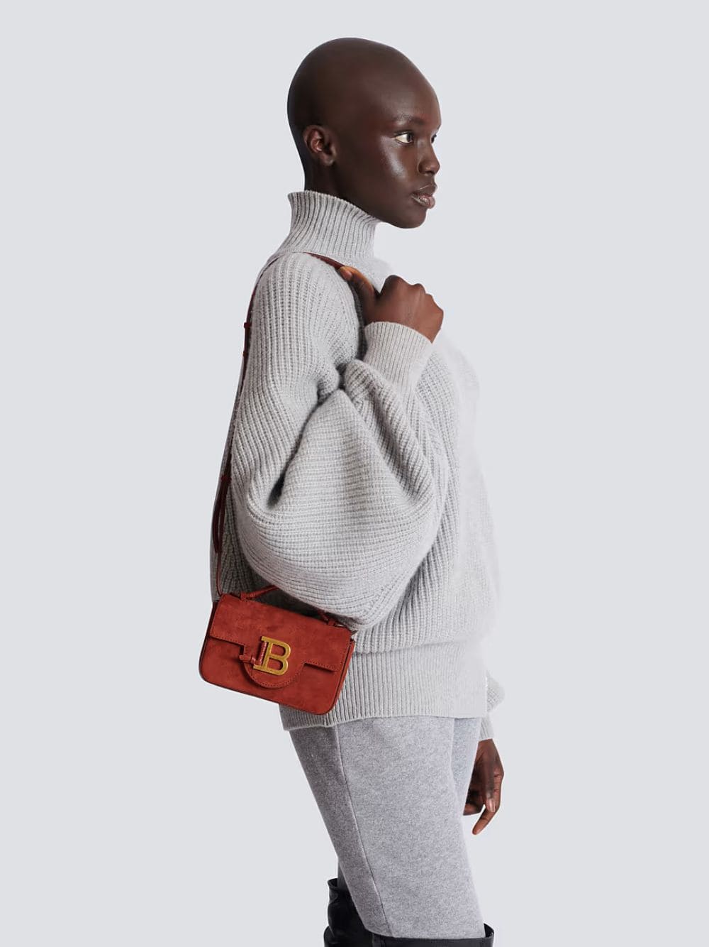 Red Suede B-Buzz 17 Mini Bag - Image 2