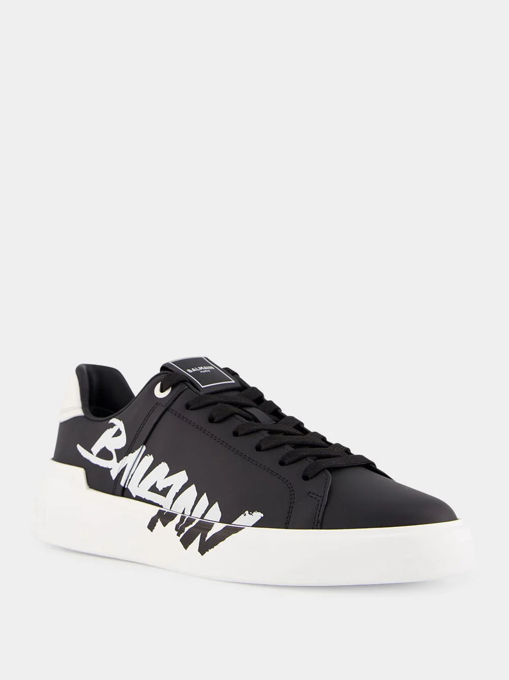 B-Court Calfskin Printed Logo Sneakers - Image 4