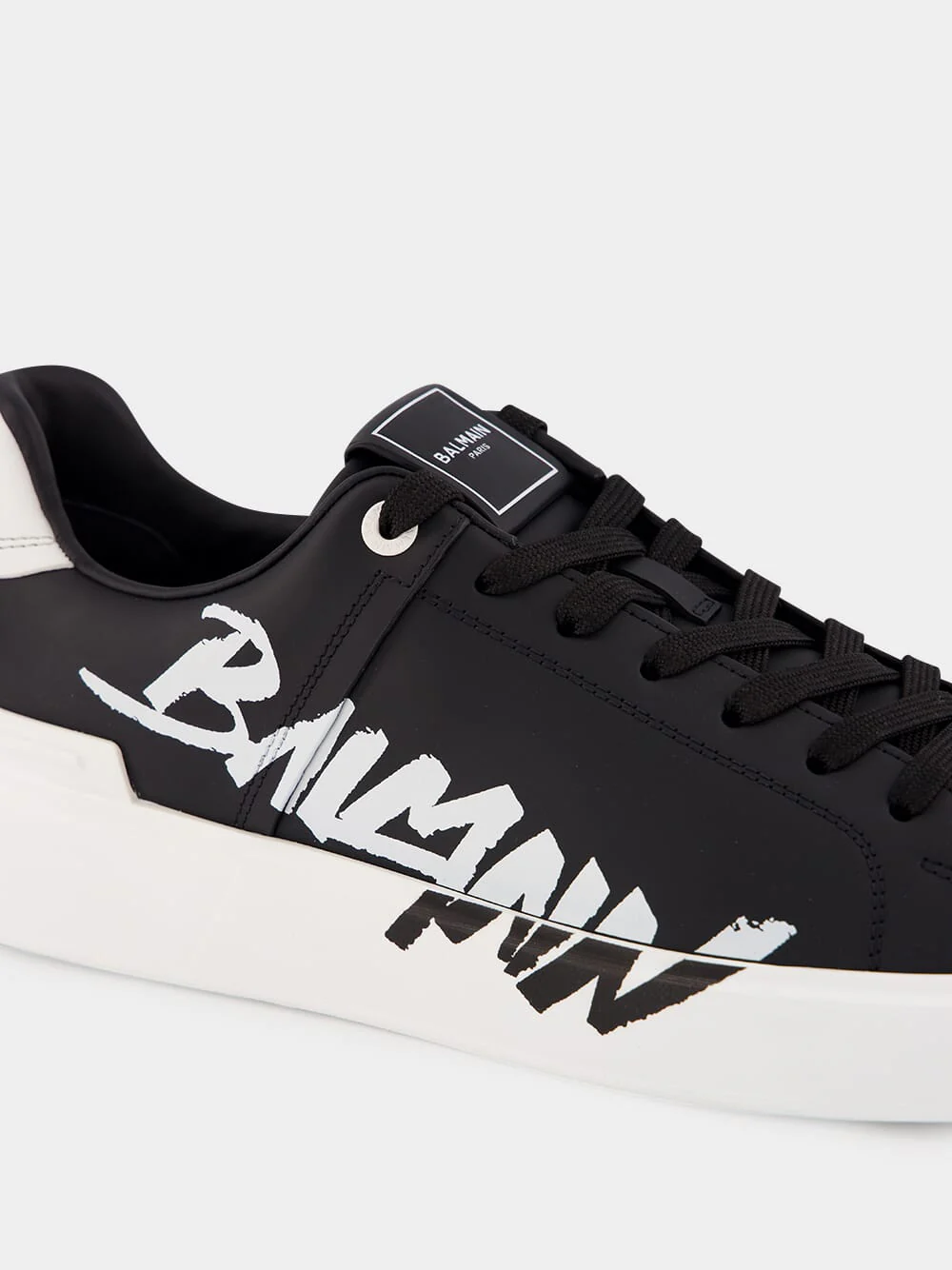 B-Court Calfskin Printed Logo Sneakers - Image 7