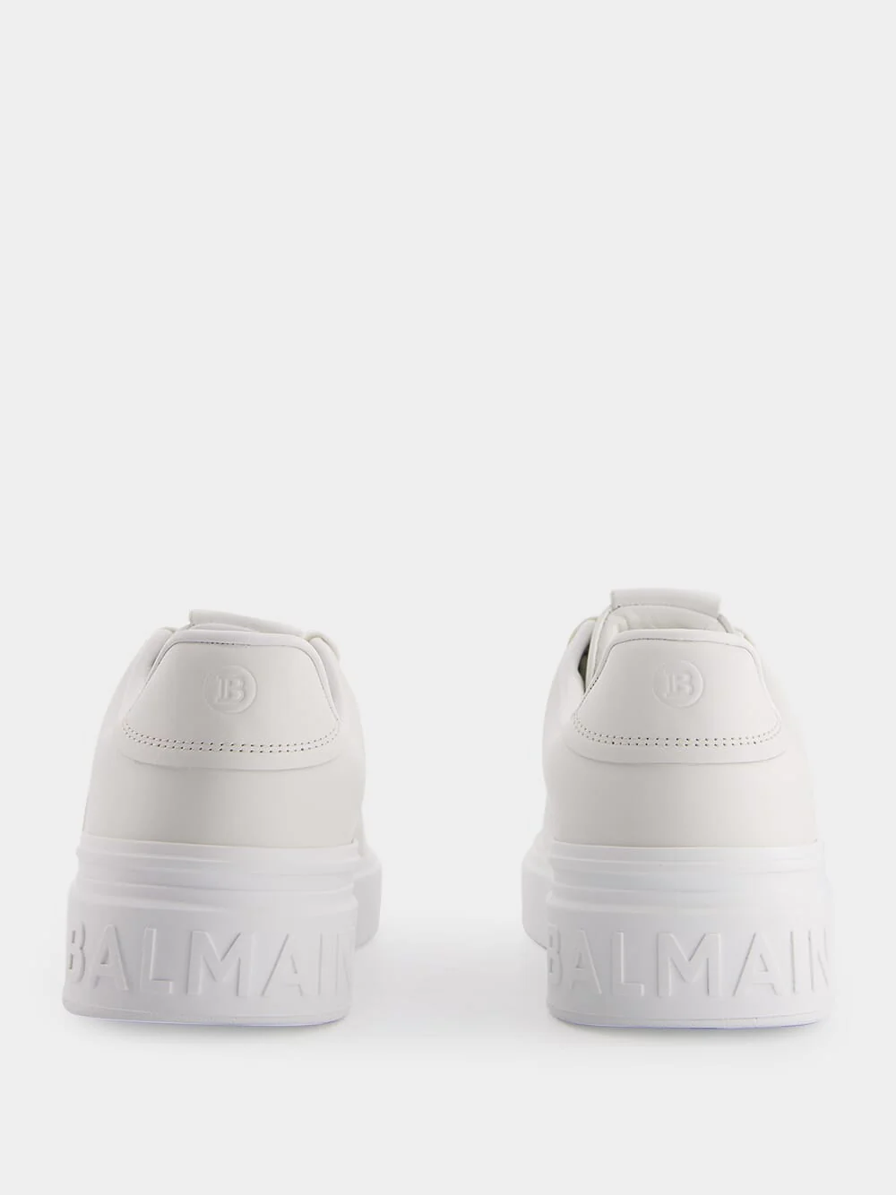 B-Court Monochrome Cream Leather Sneakers - Image 5
