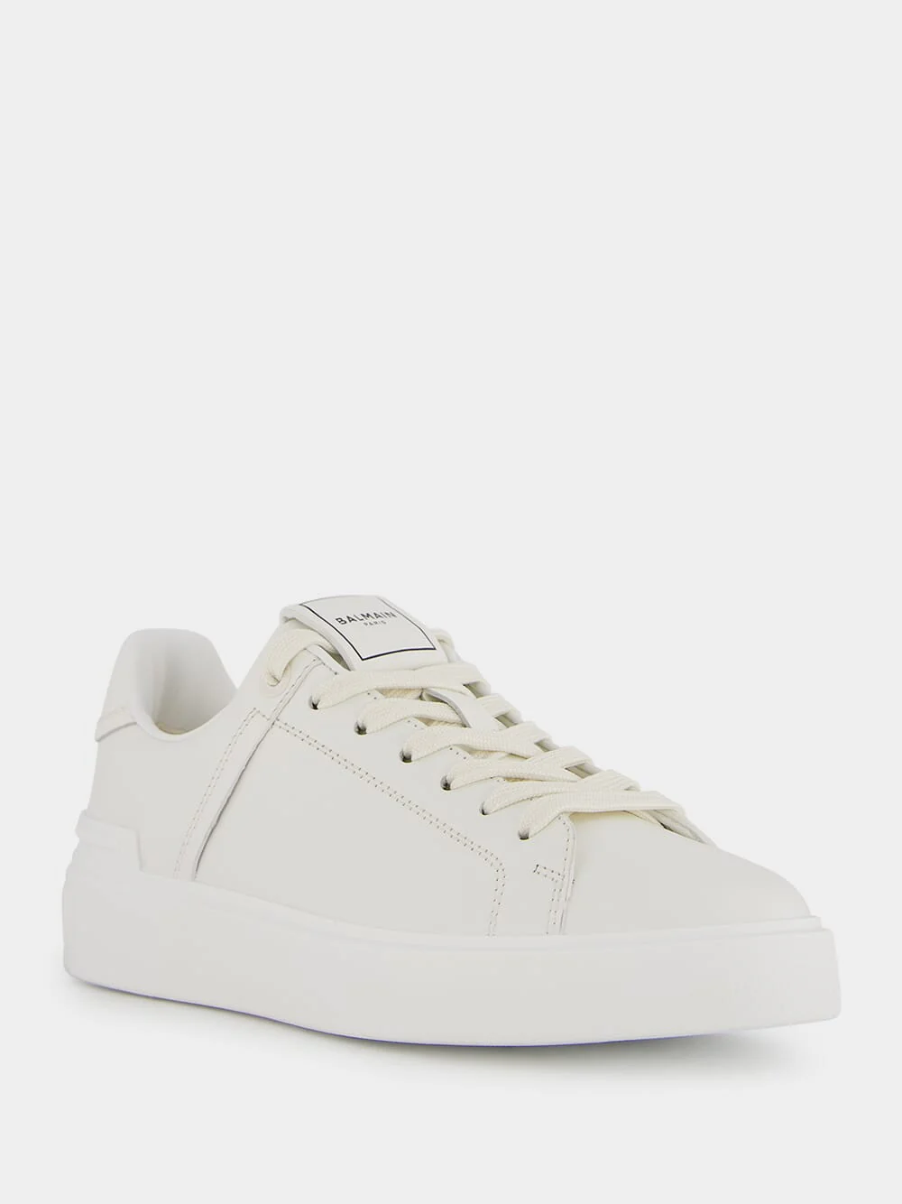 B-Court White Calfkskin Sneakers - Image 2