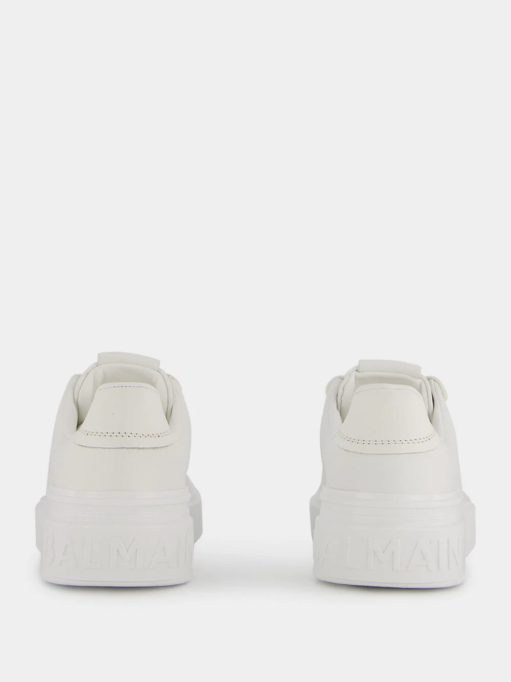 B-Court White Calfkskin Sneakers - Image 5