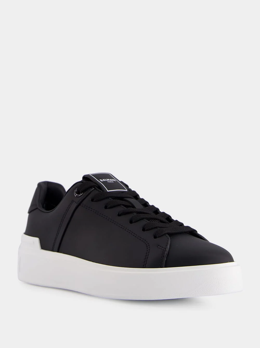 Black B-Court Calfskin Sneakers - Image 2