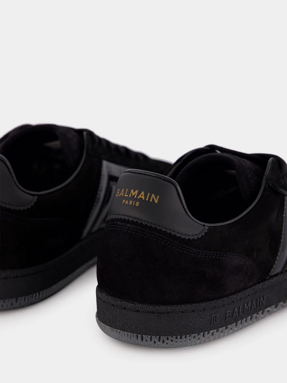 Black Suede and Patent Leather Sneakers - Image 6
