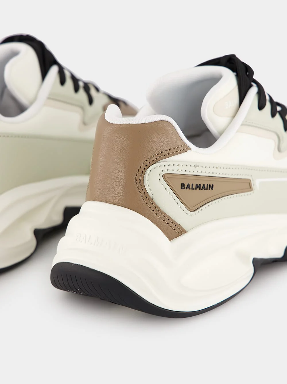 Run-Row Leather and Nylon Sneakers - Image 6