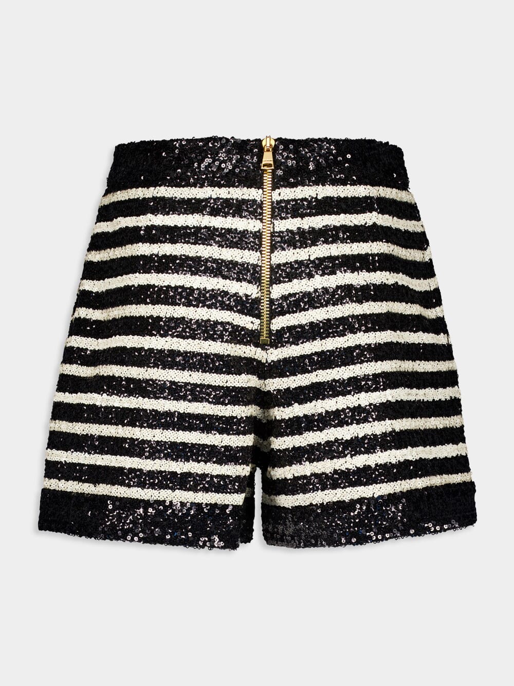 Striped Rhinestone-Embellished Shorts - Image 2