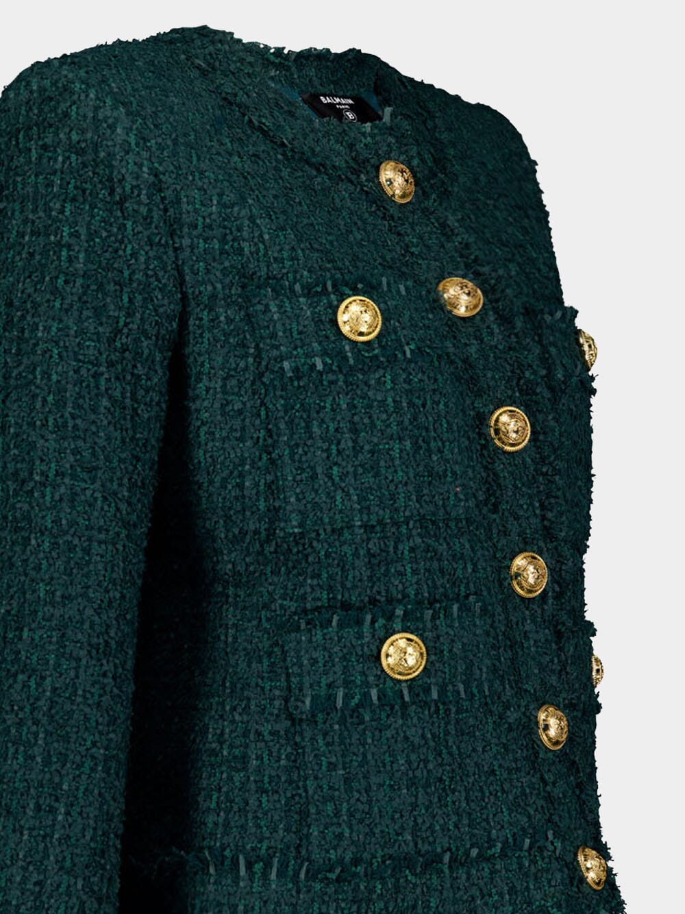 Single-Breasted Tweed Jacket - Image 3