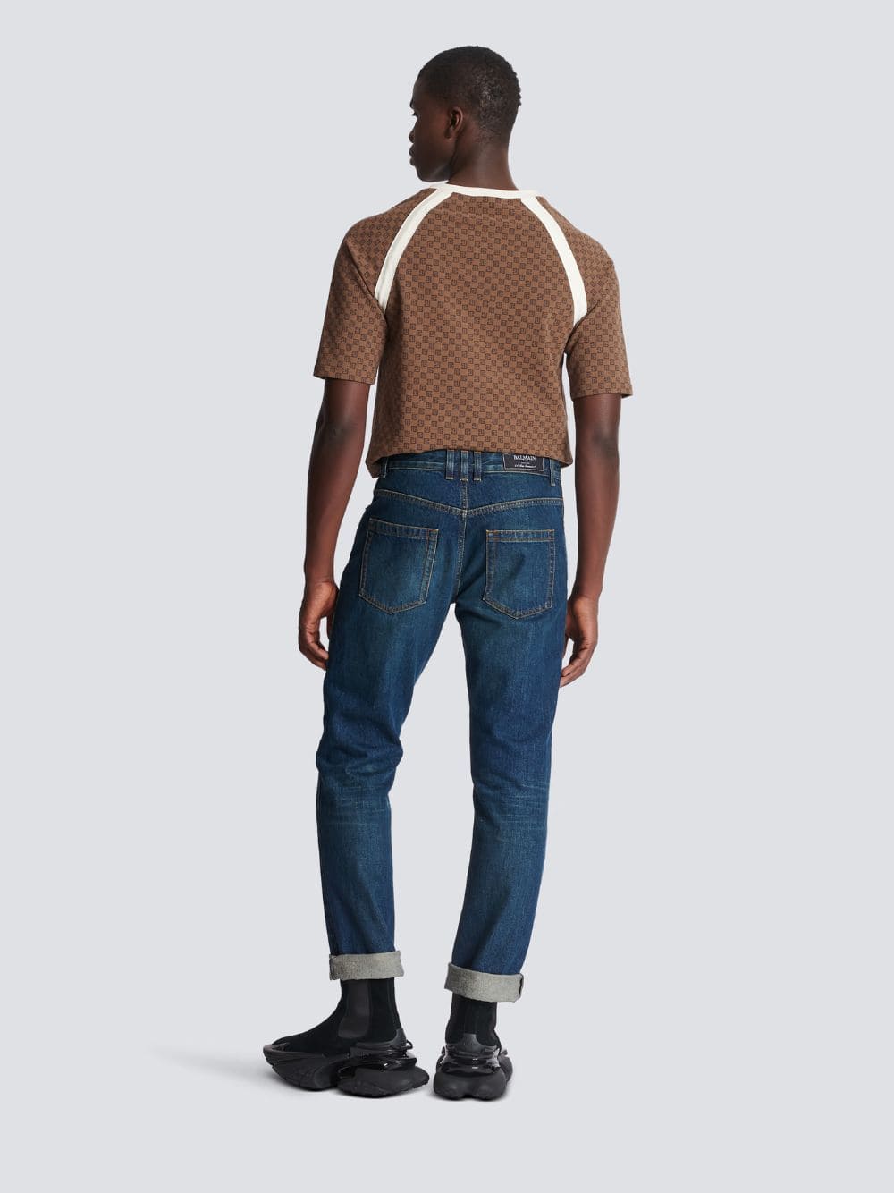Vintage Logo-Patch Cotton Jeans - Image 4