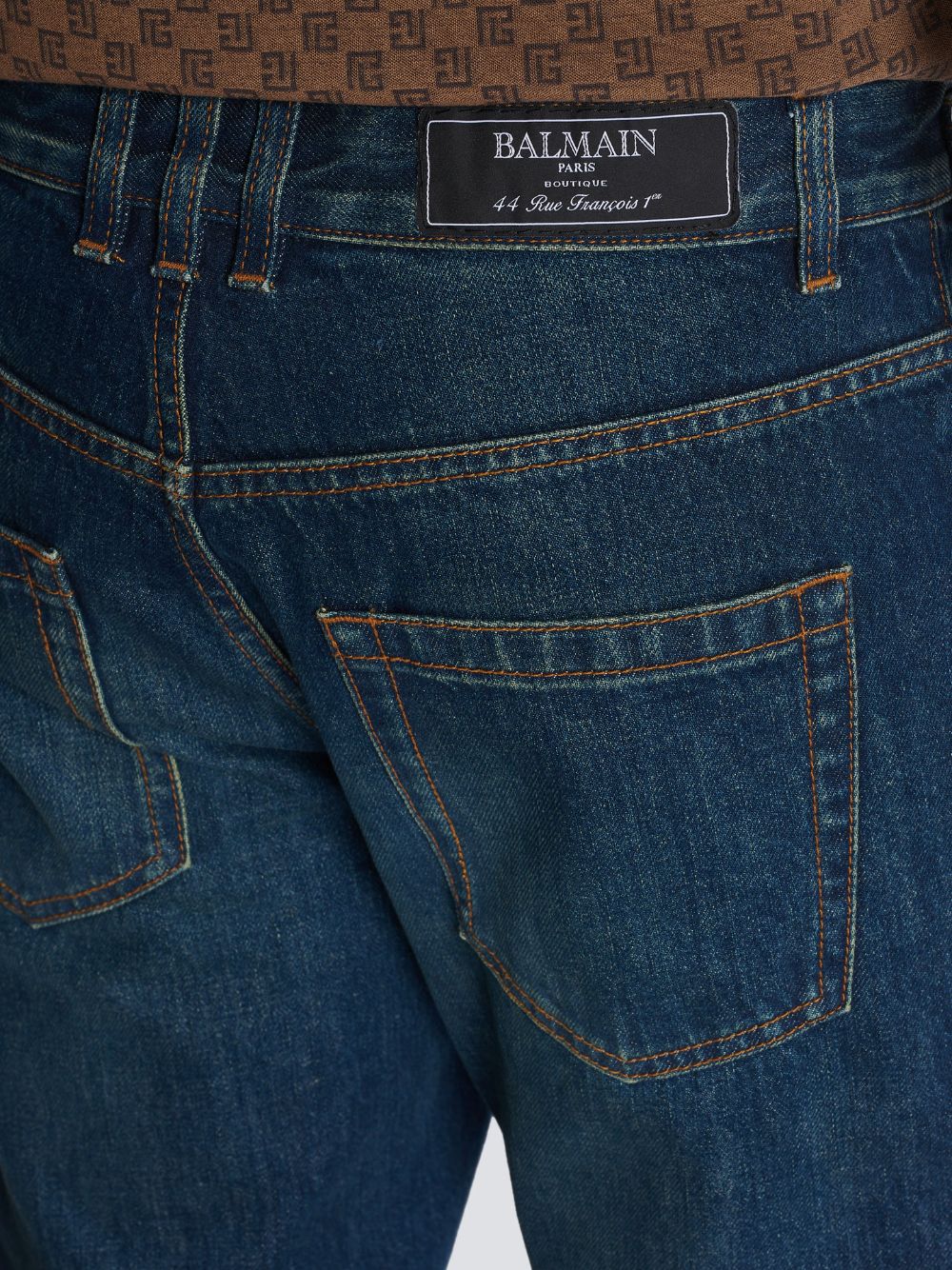 Vintage Logo-Patch Cotton Jeans - Image 6
