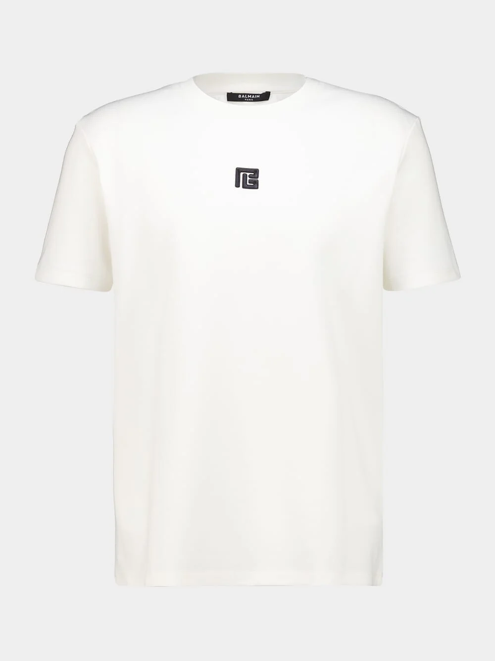 White Embroidered PB Logo T-Shirt