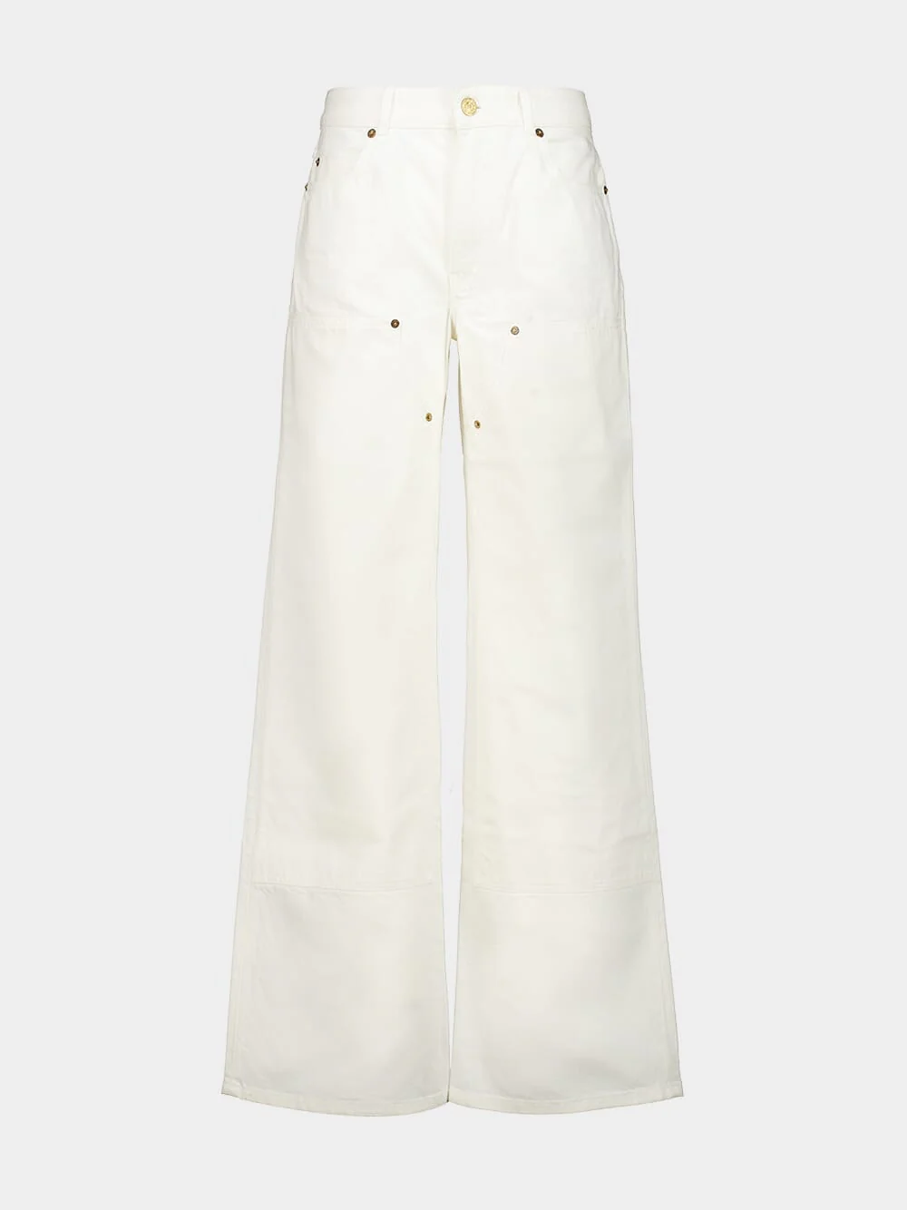 White Loose-Fit Denim Jeans