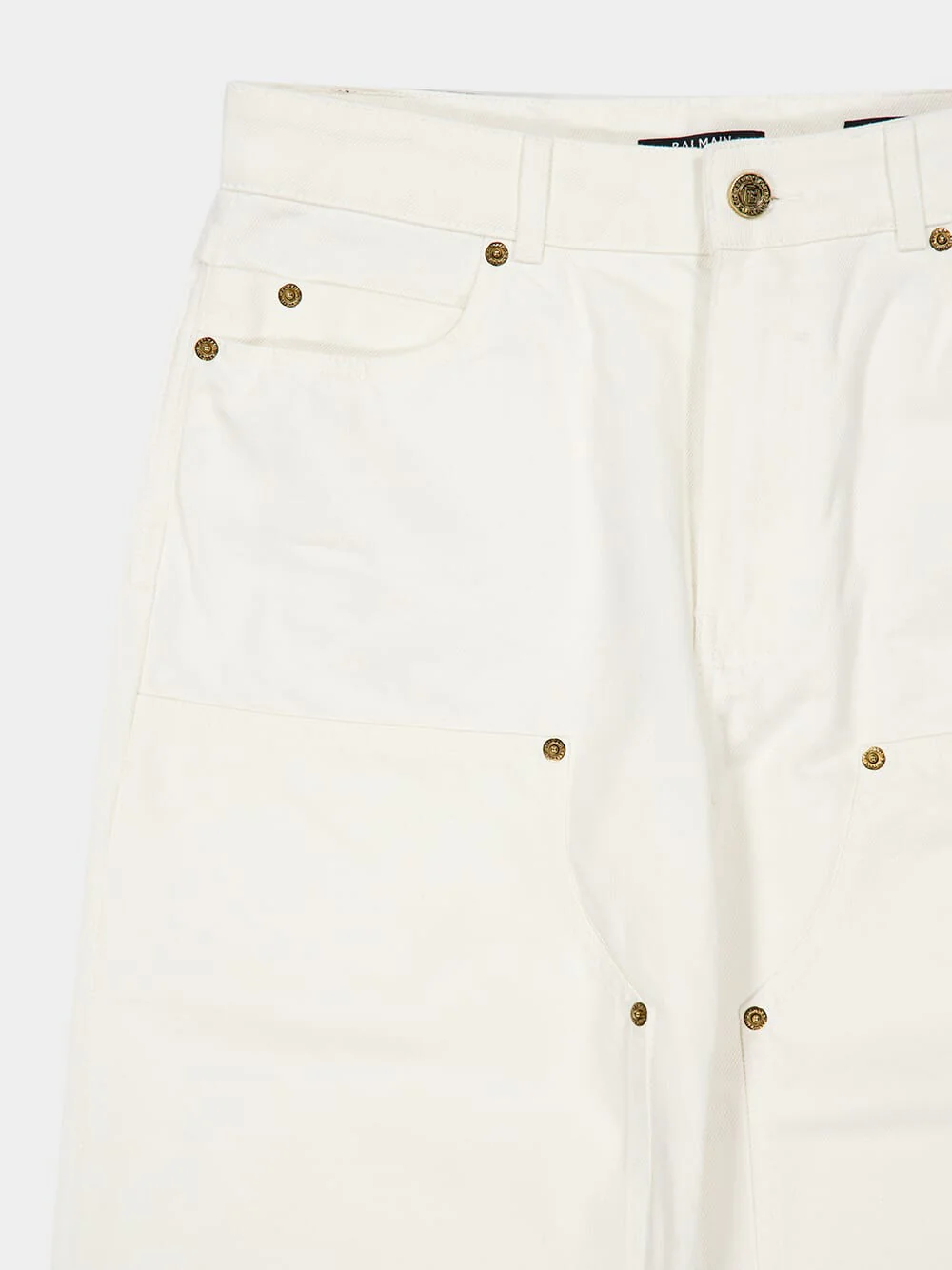 White Loose-Fit Denim Jeans - Image 5