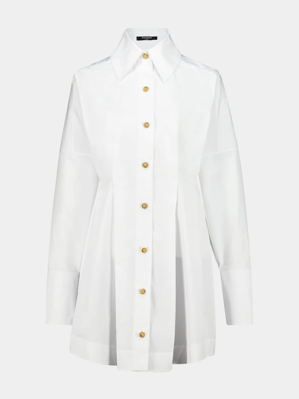 White Poplin Shirt Dress - Image 2