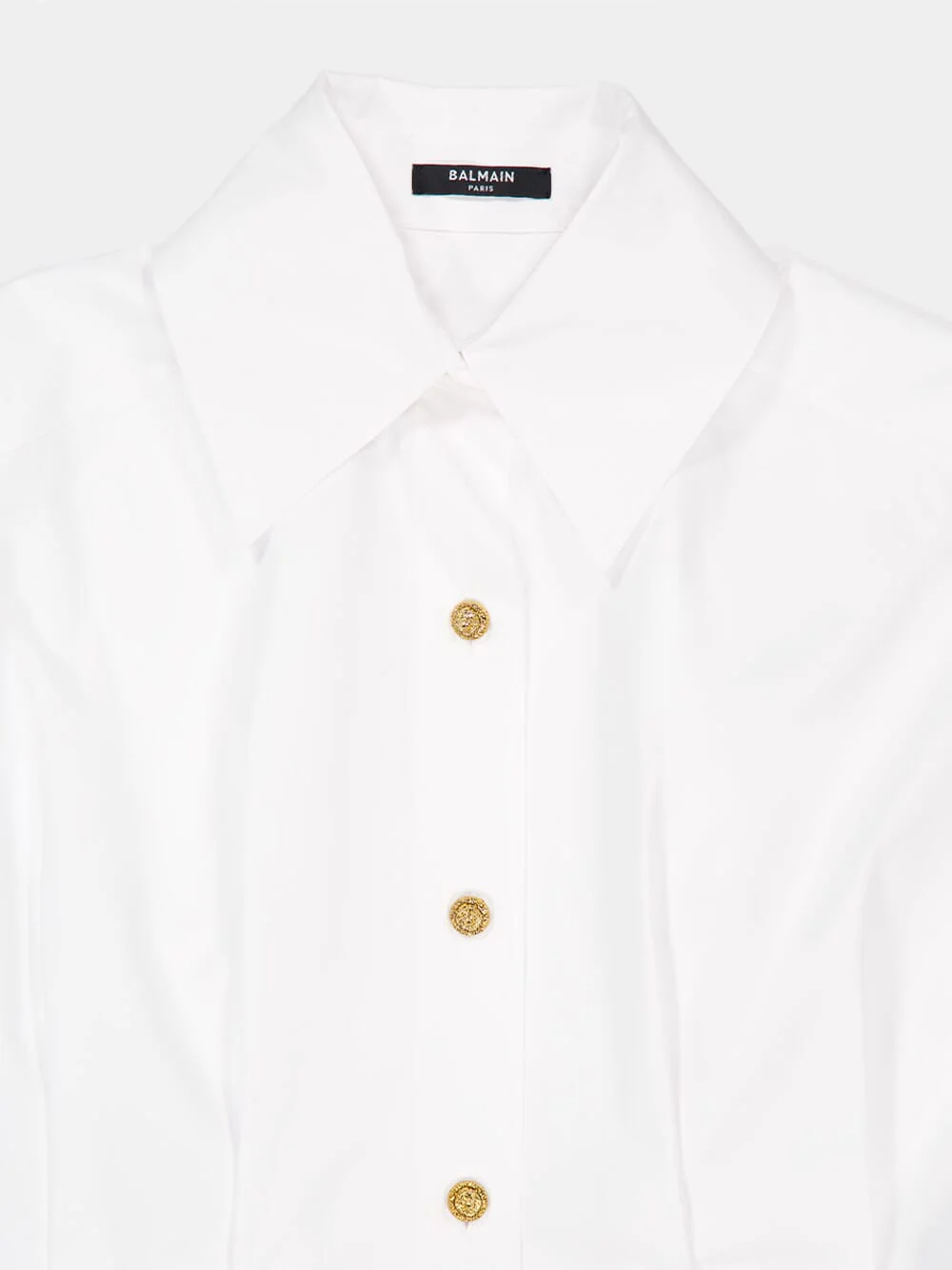 White Poplin Shirt Dress - Image 5