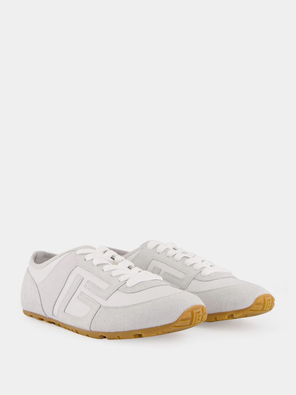 White Racer 45 Leather Trainers - Image 3