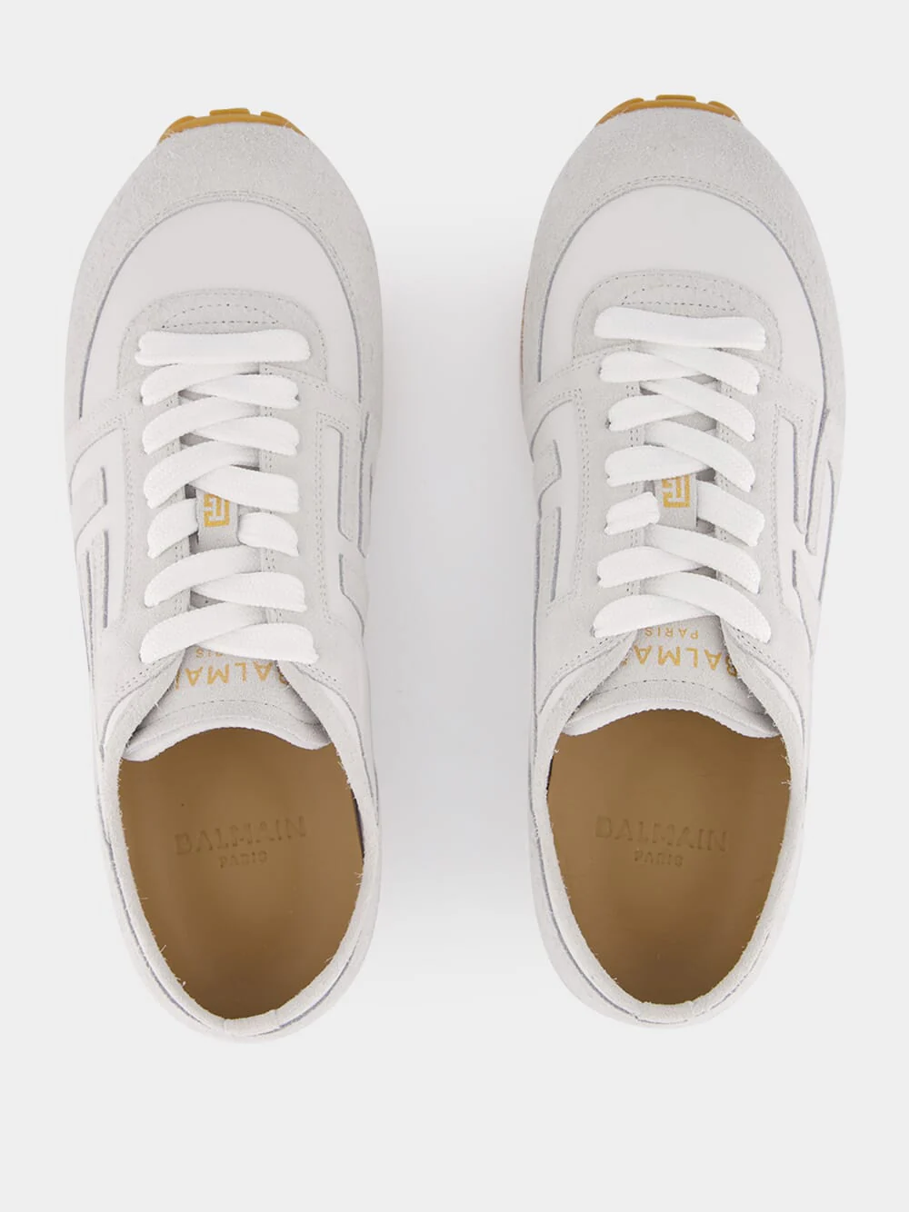 White Racer 45 Leather Trainers - Image 4