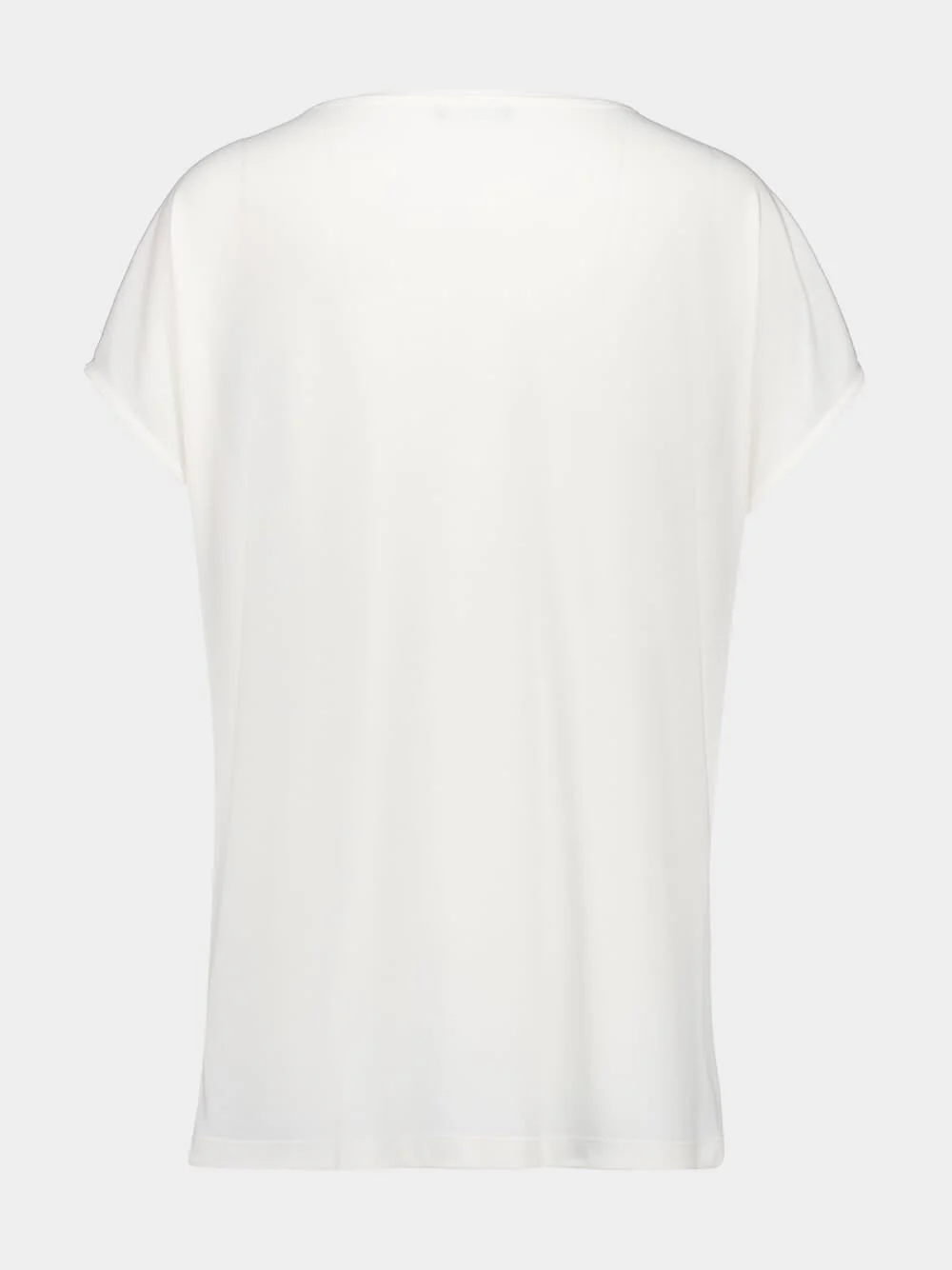 White Short-Sleeved Lipstick Print T-Shirt - Image 5