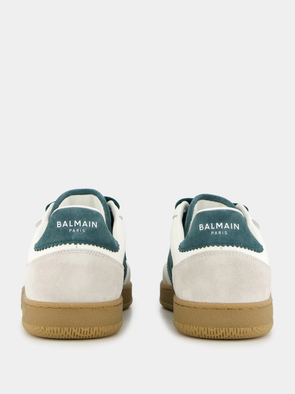 White Swan Leather and Suede Trainers - Image 6