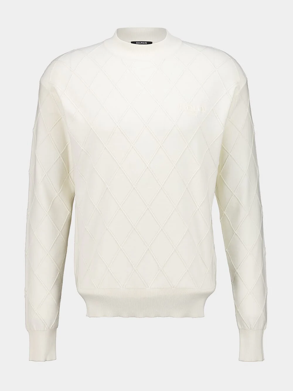 White Vintage Knit Jumper