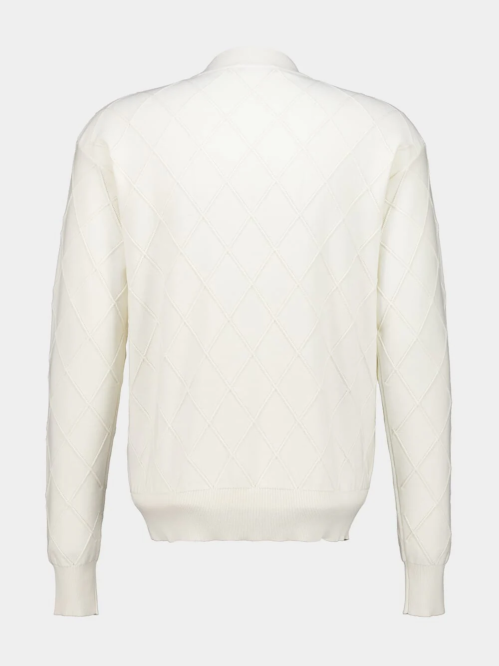 White Vintage Knit Jumper - Image 2