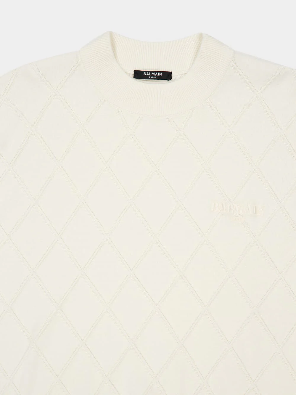 White Vintage Knit Jumper - Image 3