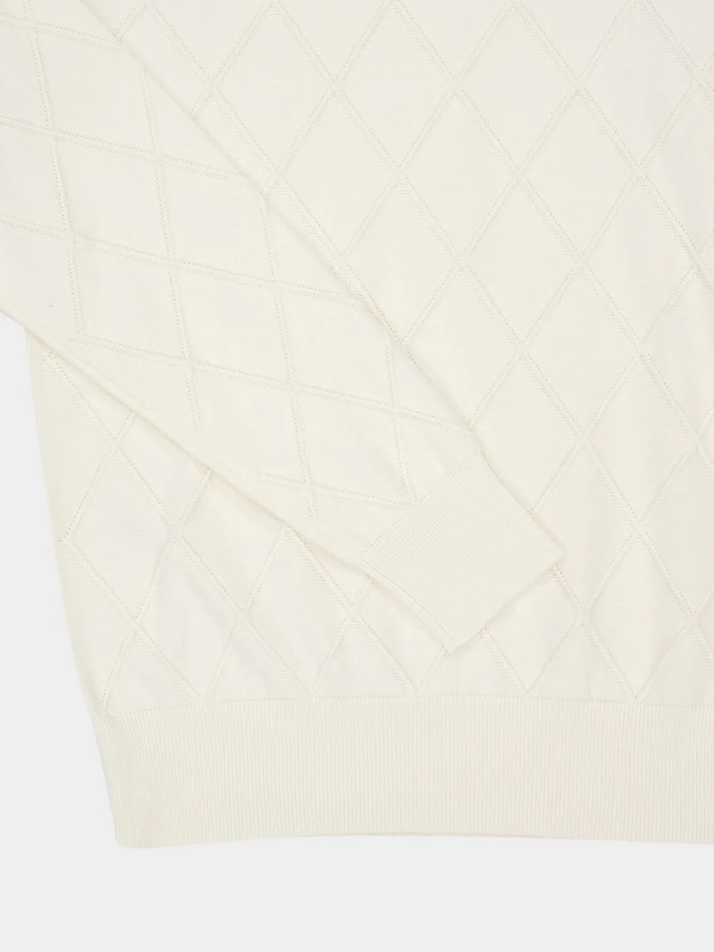 White Vintage Knit Jumper - Image 4