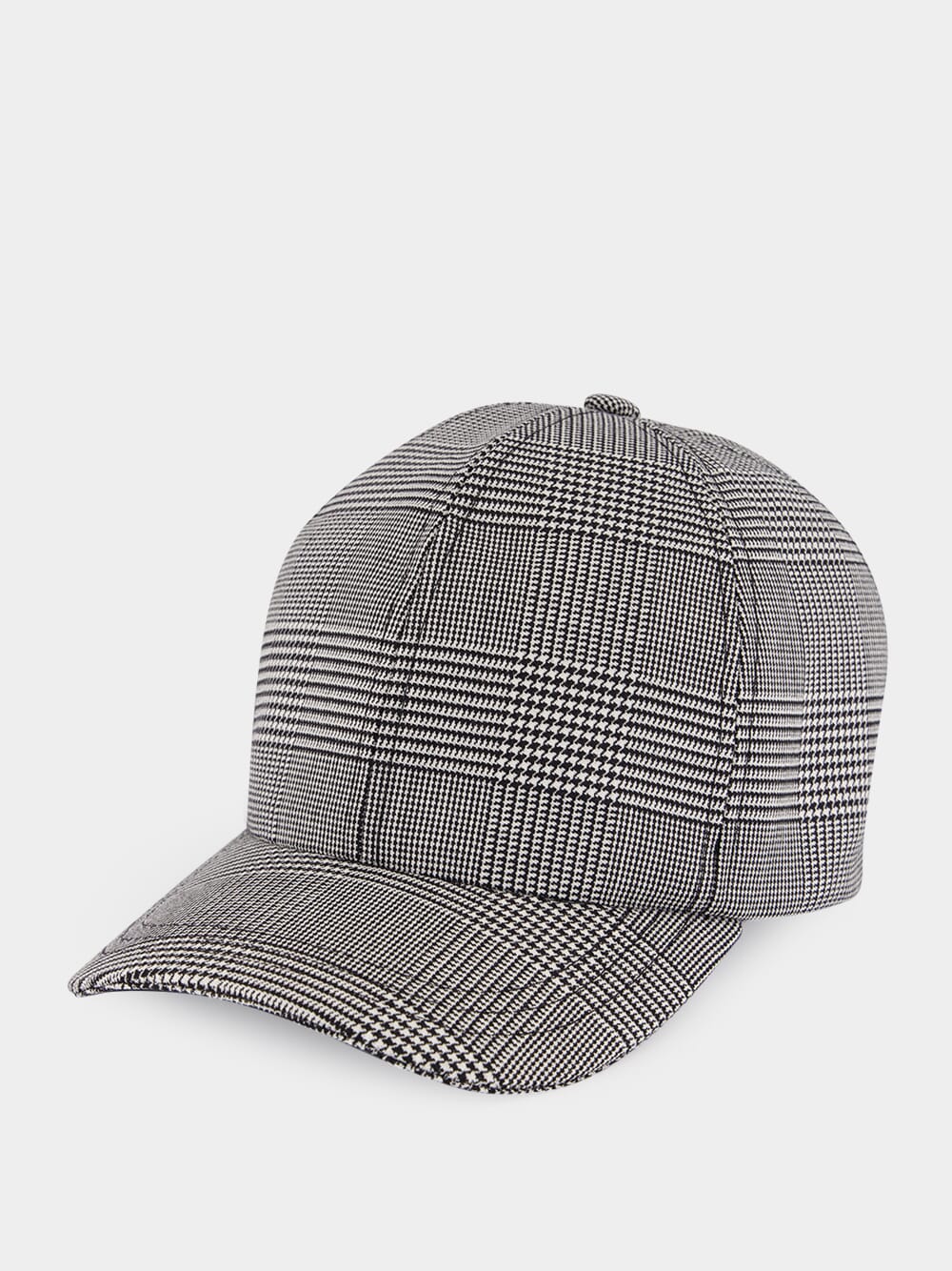 Wool Check Baseball Cap