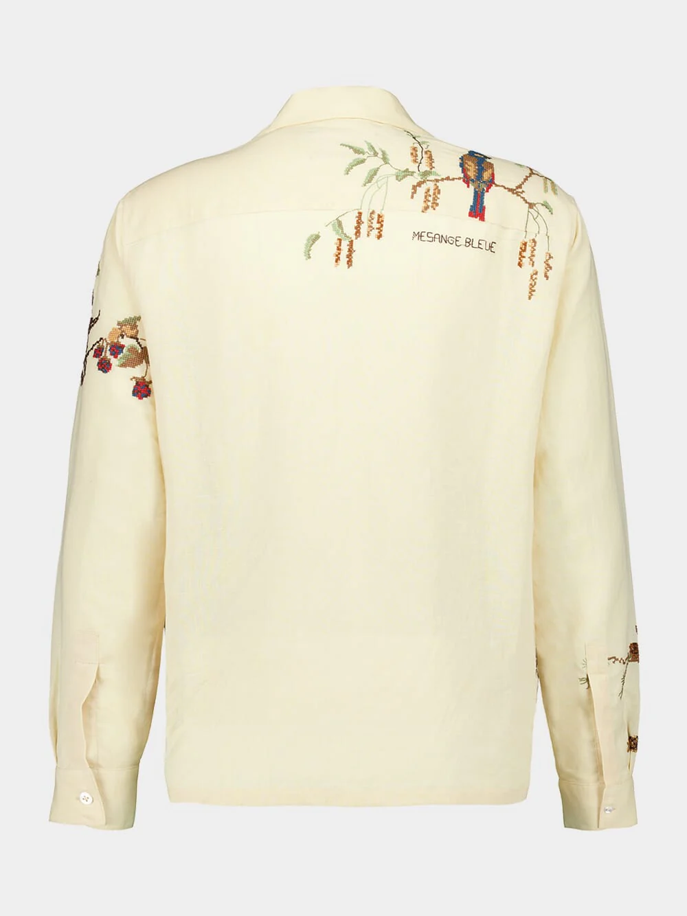 Avian Embroidered Button-Up Shirt - Image 3