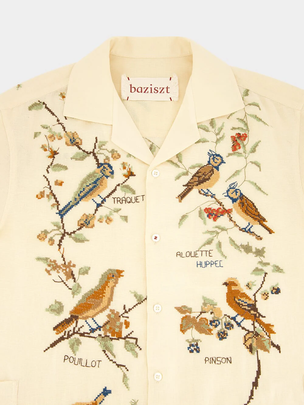 Avian Embroidered Button-Up Shirt - Image 4