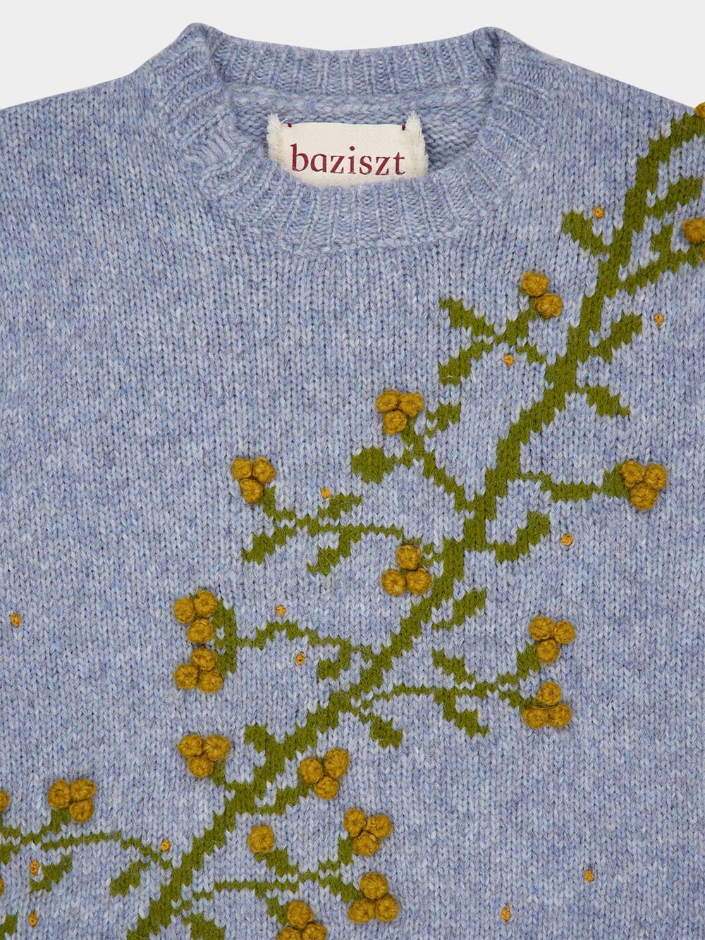 Baby Blue Alpaca Puff Pullover - Image 3