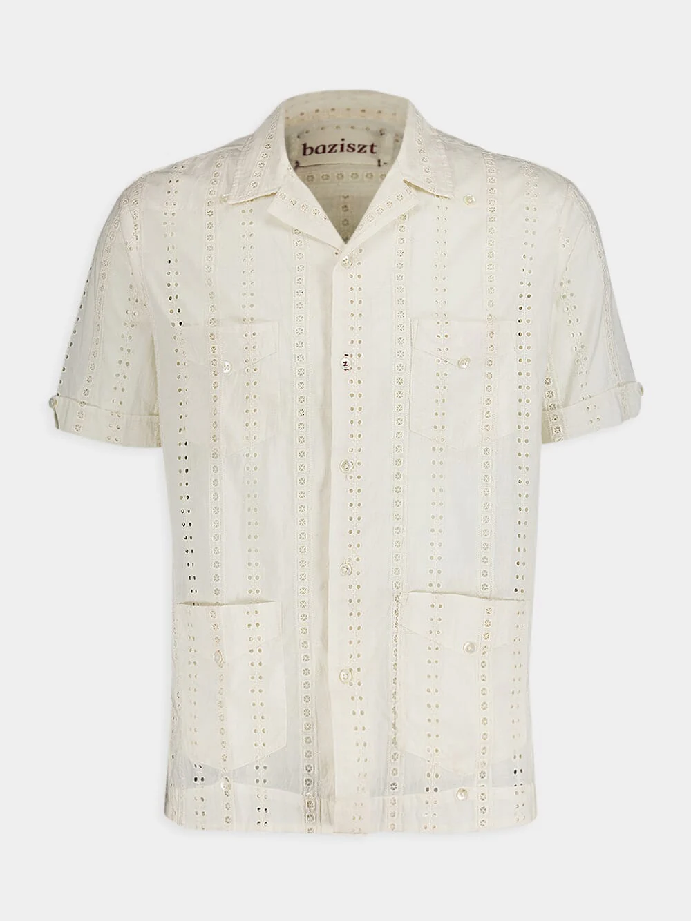 Embroidered Ivory Shirt