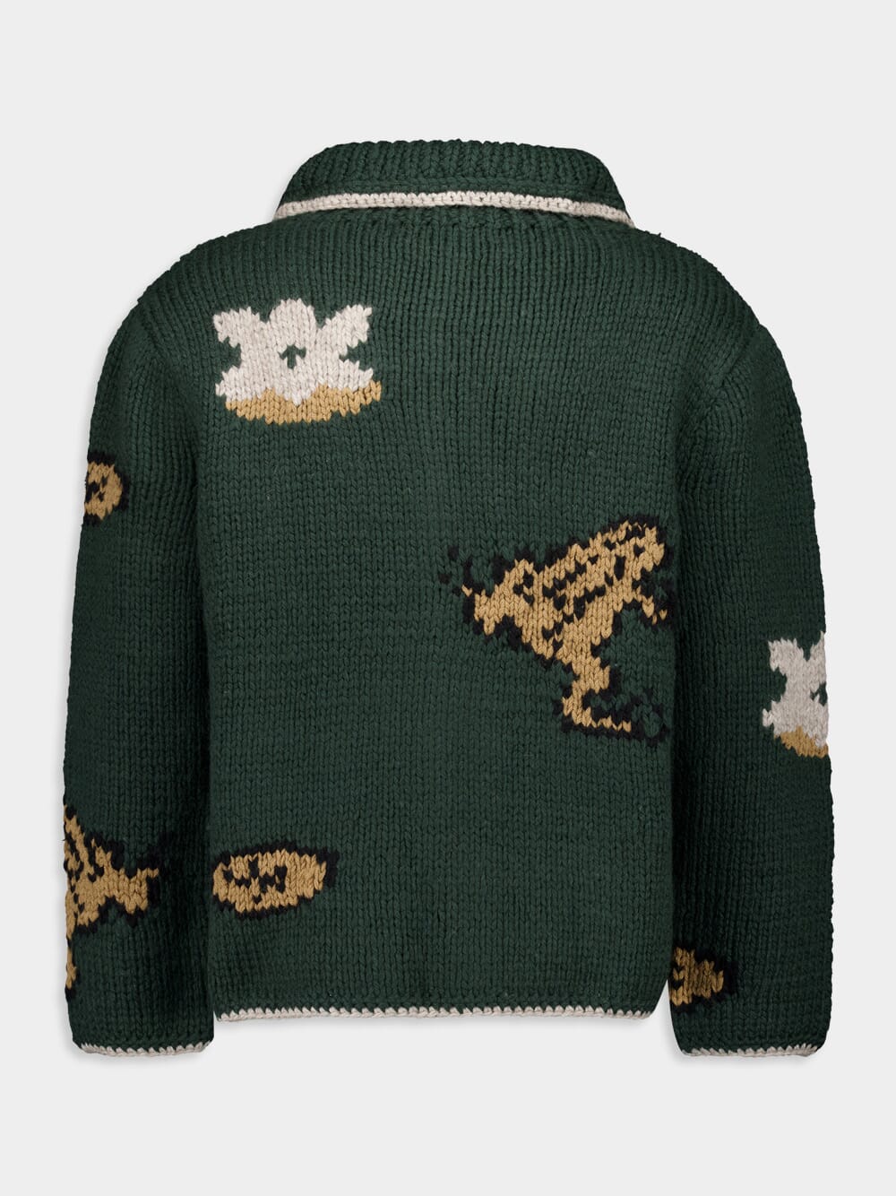 Green Alpaca Bayou Cardigan - Image 2