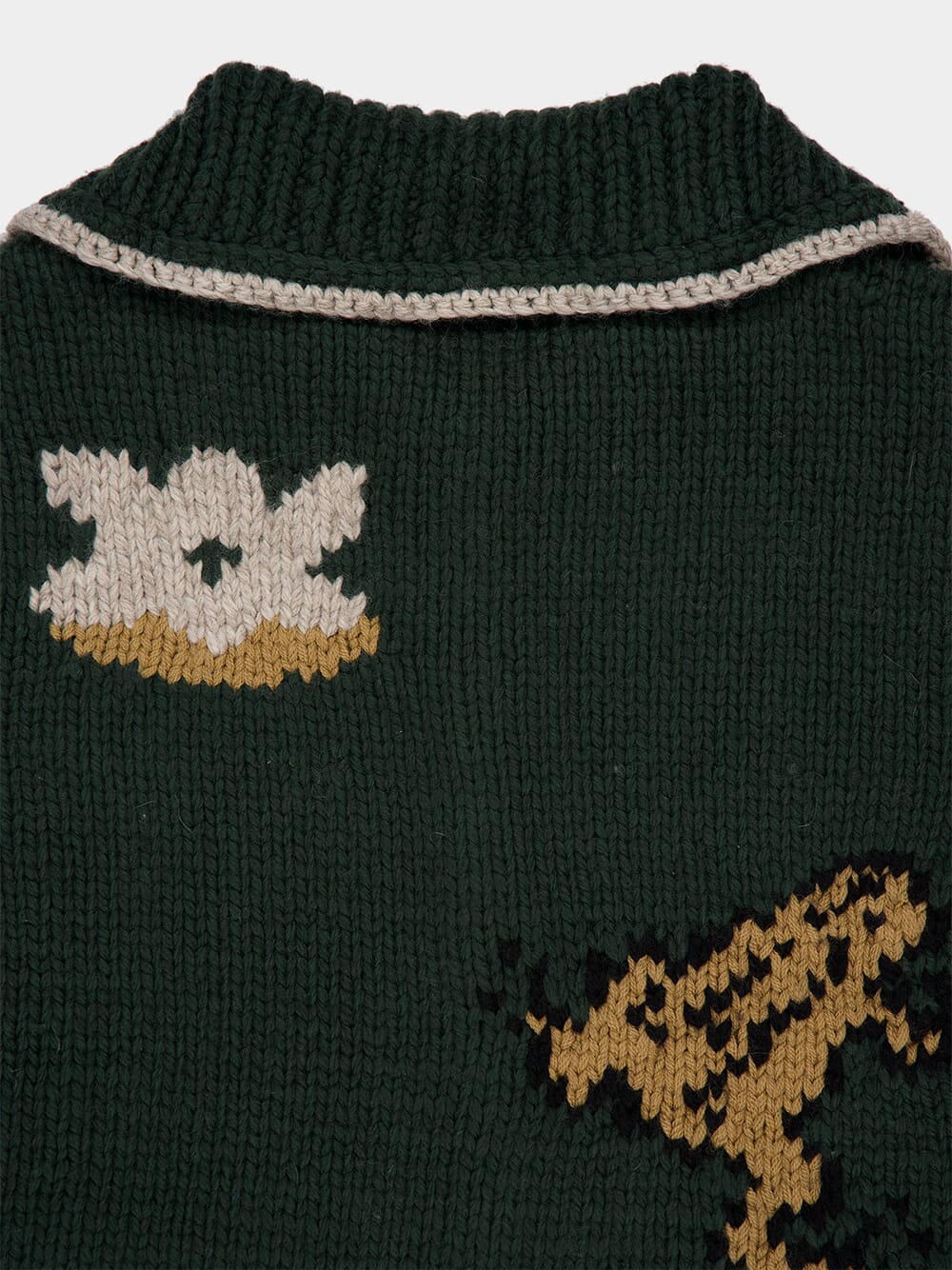 Green Alpaca Bayou Cardigan - Image 5