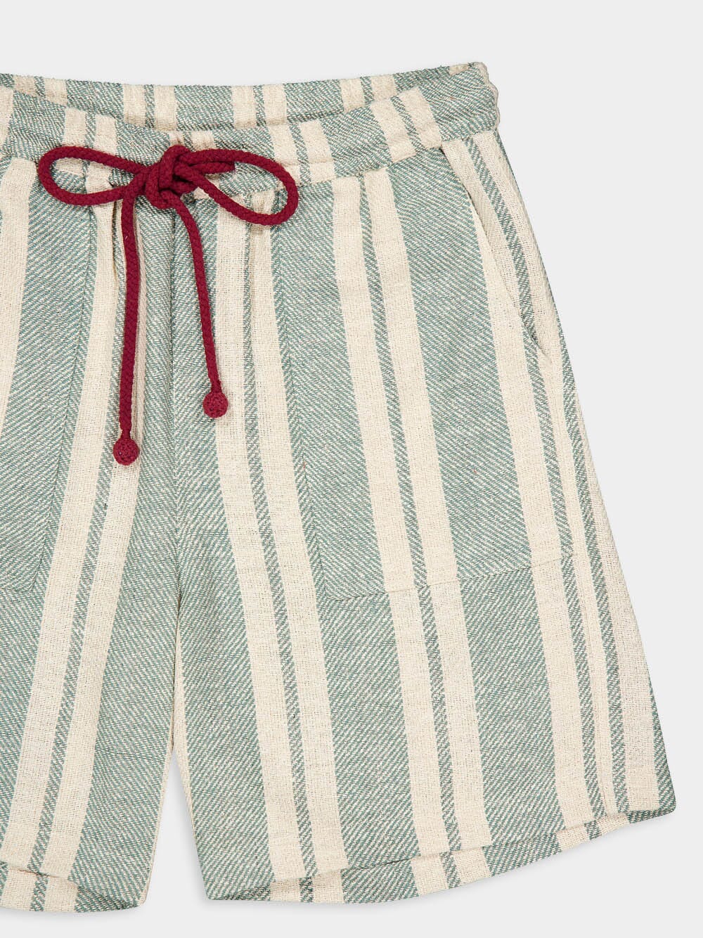 Kurt Silk Stripe Shorts - Image 3