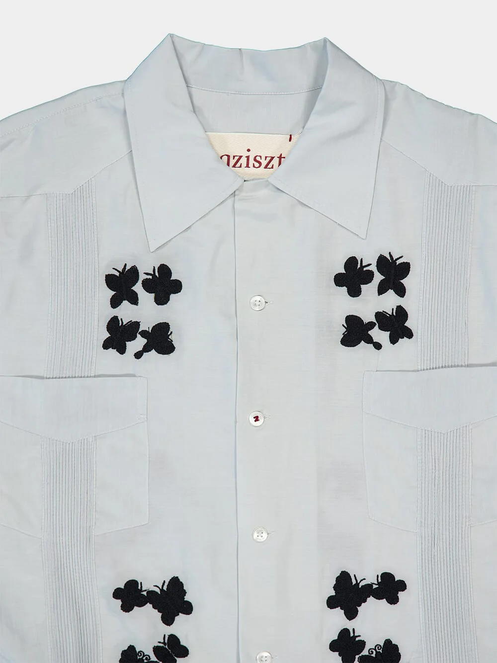 Light Blue Secret Embroidered Shirt - Image 4