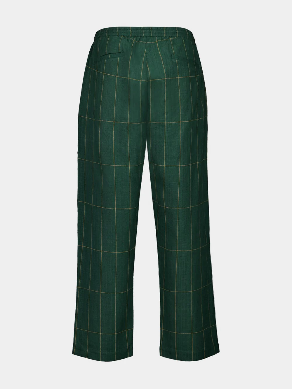Emerald Green Anthem Hand-Woven Cotton Pants - Image 2