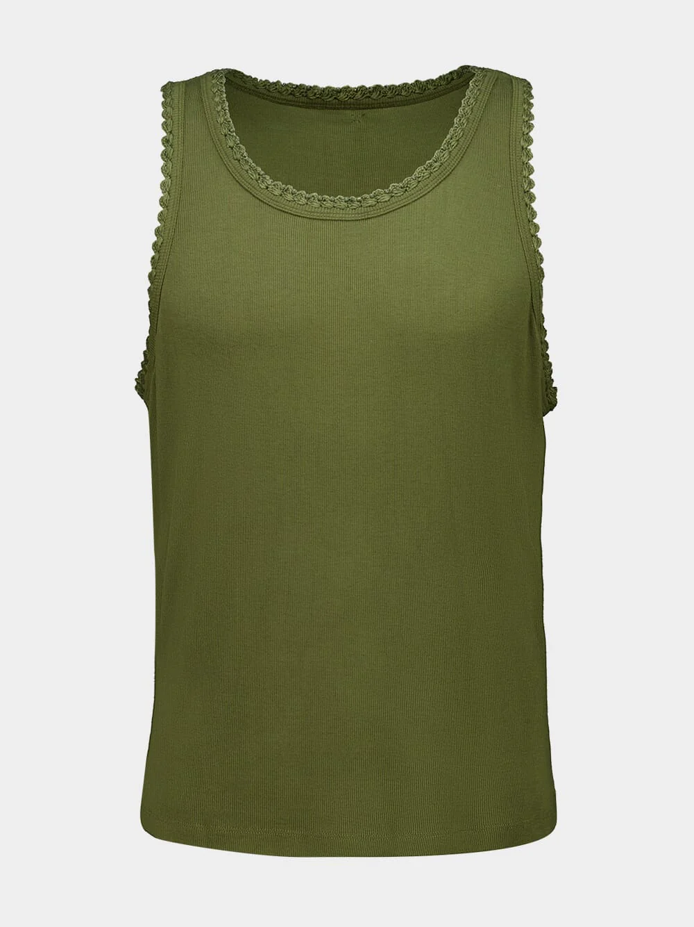 Khaki Croquet Tank Top