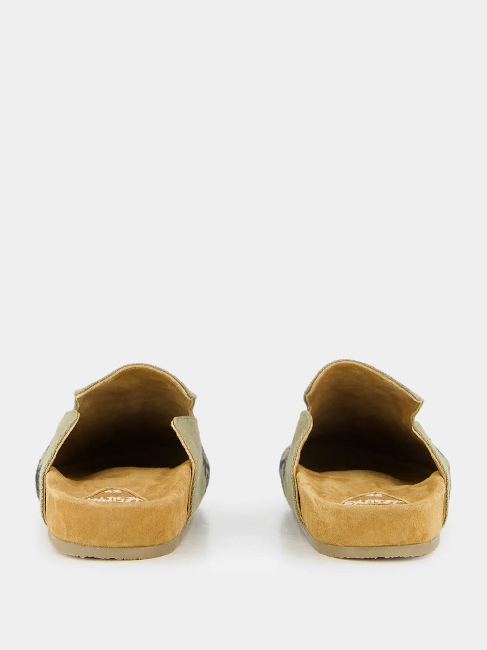 Khaki Green Palmor Suede Mules - Image 5