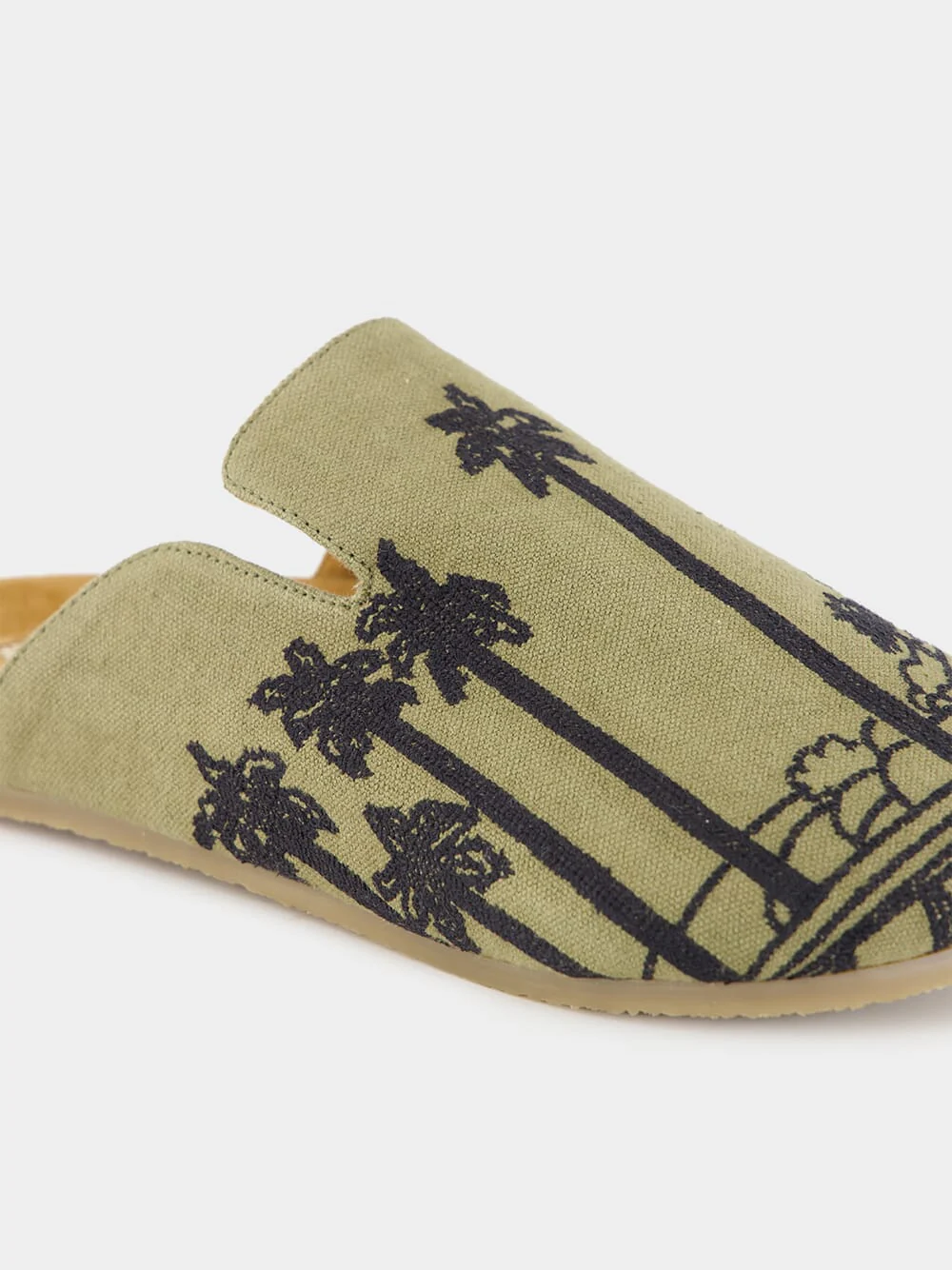 Khaki Green Palmor Suede Mules - Image 6