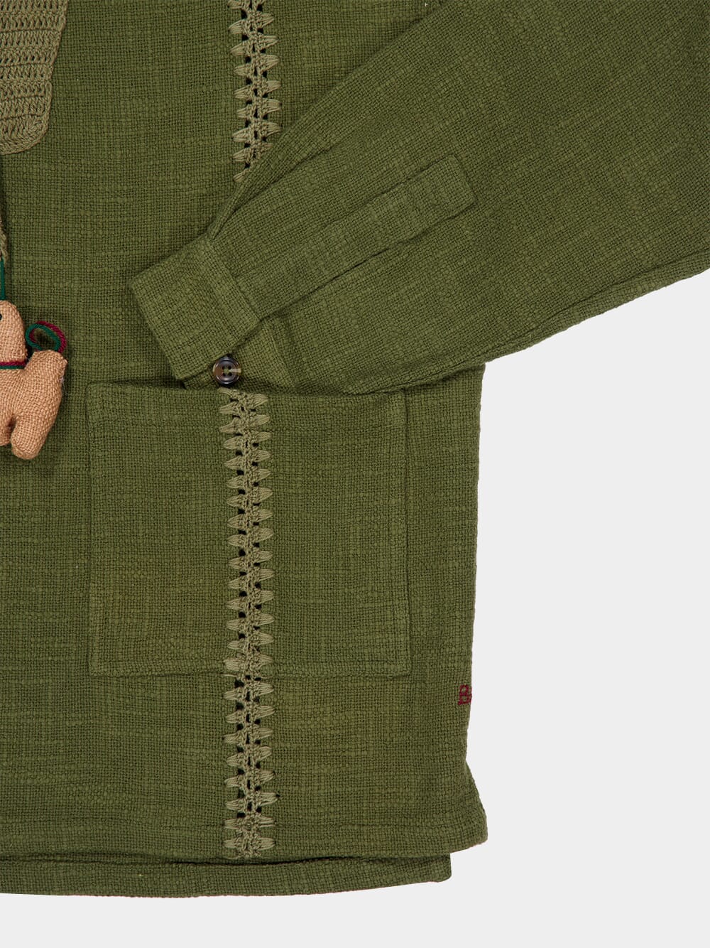 Khaki Green Safia Cotton Sweater - Image 5