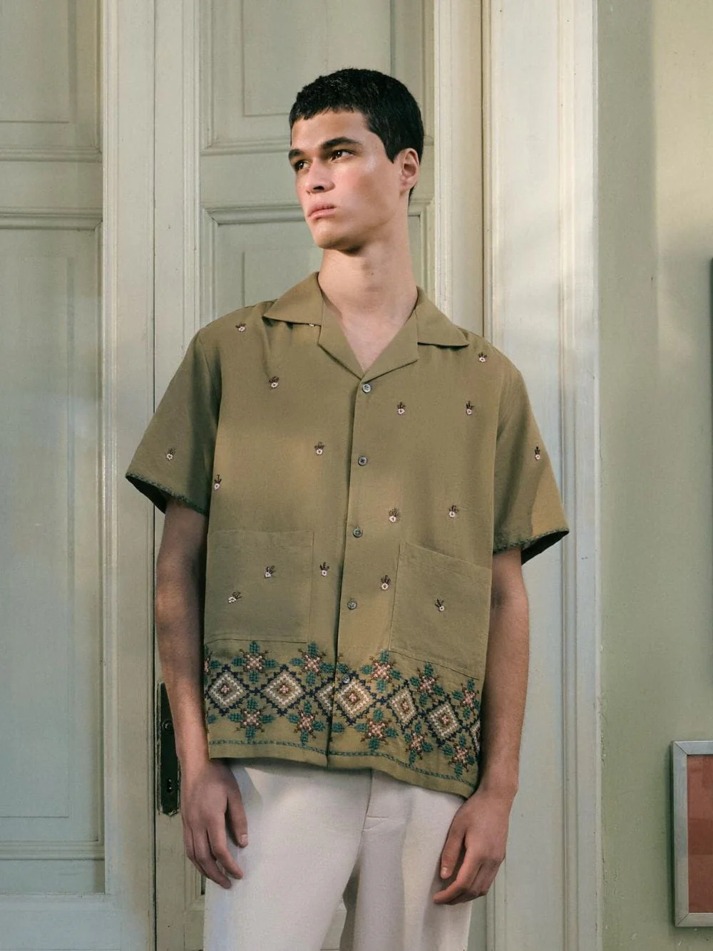 Khaki Pistachio Shirt