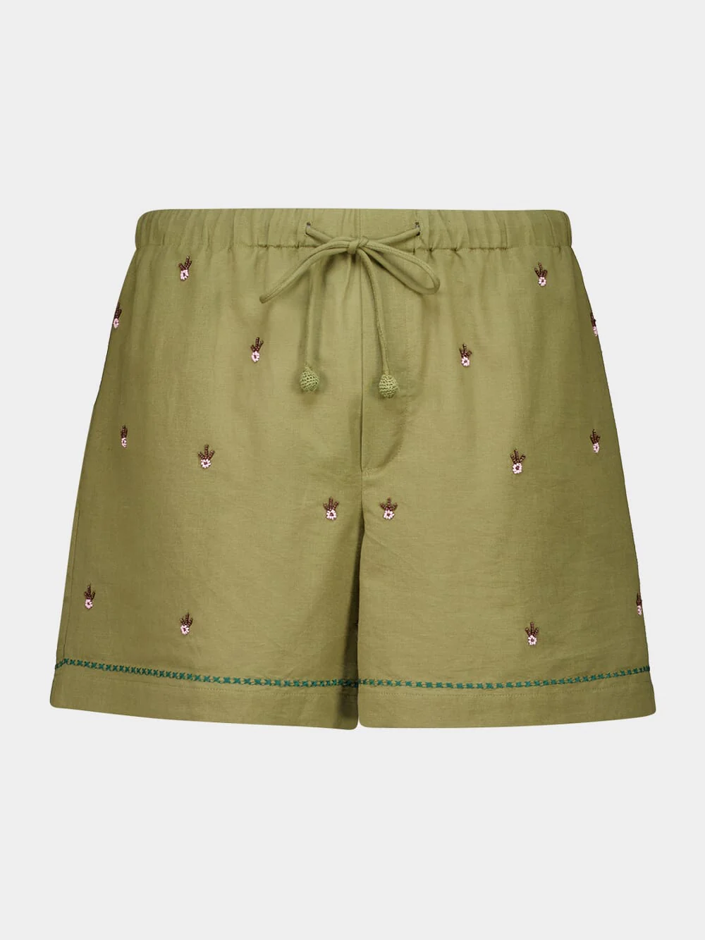 Khaki Pistachio Shorts
