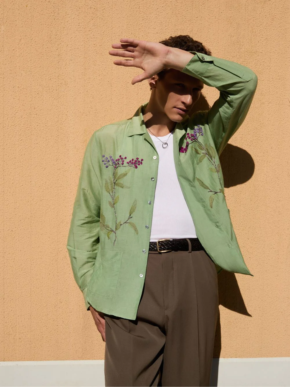 Light Green Ming Shirt - Image 3