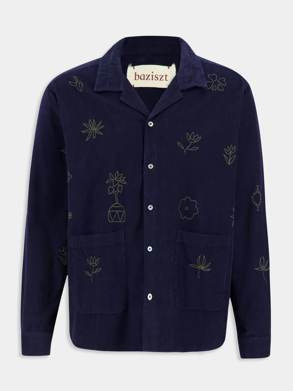 Navy Blue Cotton Serenade Shirt